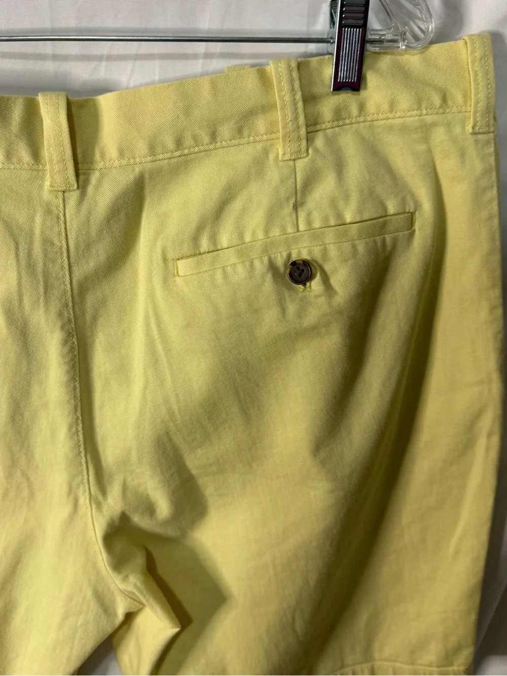 J. Crew Yellow Flat Front Chino Shorts